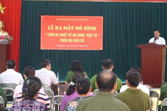 Xã Thanh Trì ra mắt mô hình “Thôn ba nhất về an ninh, trật tự”
