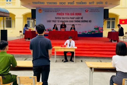 Khi học sinh trở thành “nhân vật” trong bài học pháp luật