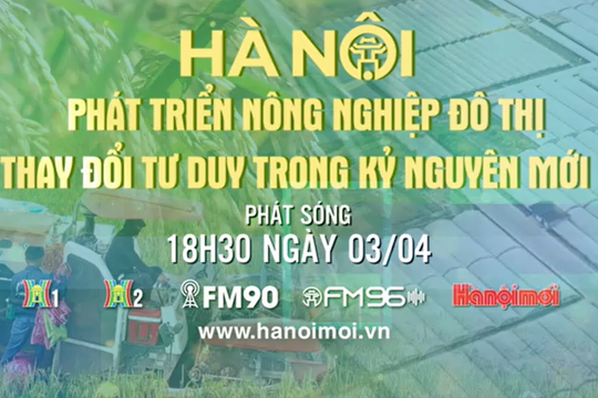Đón xem chương trình thời sự ngày 3-4: Phát triển nông nghiệp đô thị - thay đổi tư duy trong kỷ nguyên mới