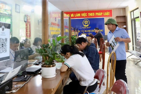 Xã Hồng Vân triển khai nhiều giải pháp nâng cao hiệu quả cải cách hành chính
