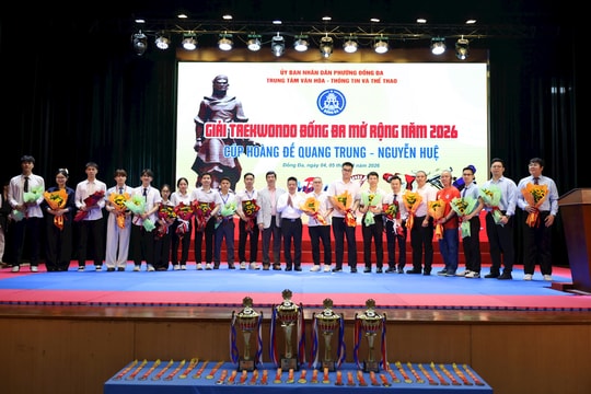 Gần 400 vận động viên tham gia giải Taekwondo Đống Đa mở rộng năm 2026