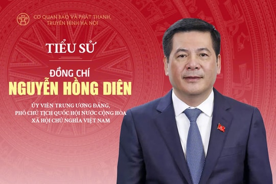 Tóm tắt tiểu sử Phó Chủ tịch Quốc hội khóa XVI Nguyễn Hồng Diên