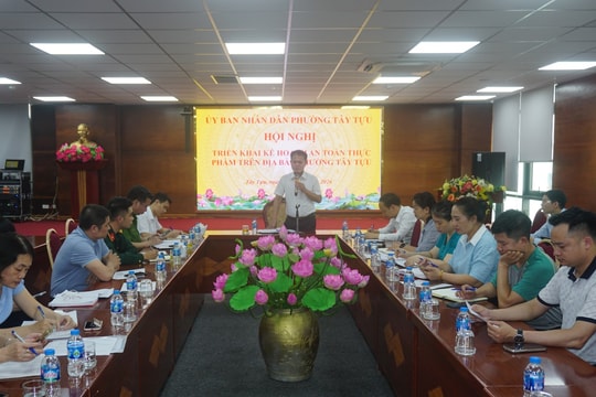 Phường Tây Tựu đẩy mạnh kiểm soát an toàn thực phẩm