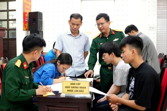 Xã Hoài Đức củng cố nền quốc phòng từ công tác đăng ký nghĩa vụ quân sự ở cơ sở
