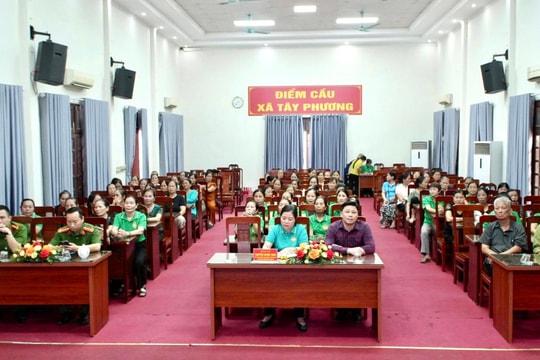 Xã Tây Phương: Đẩy mạnh tuyên truyền, phổ biến pháp luật cho hội viên nông dân