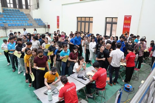 "Giọt hồng lan tỏa - Sự sống nở hoa": Thanh Oai tiếp nhận 276 đơn vị máu an toàn