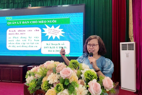 Phòng chống bệnh dại, tiêm phòng cho gia súc gia cầm tại các xã: An Khánh, Hưng Đạo