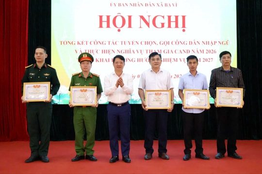 Xã Ba Vì hoàn thành 100% chỉ tiêu giao quân đạt chất lượng tốt