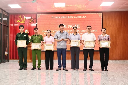 Xã Hòa Xá hoàn thành 100% chỉ tiêu gọi công dân nhập ngũ và thực hiện nghĩa vụ tham gia Công an nhân dân