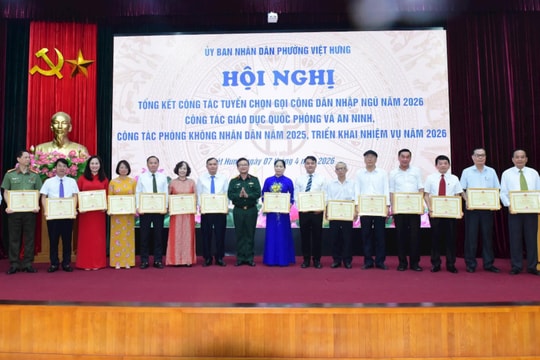 Phường Việt Hưng hoàn thành xuất sắc công tác tuyển quân năm 2026