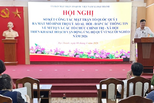 Đẩy mạnh chuyển đổi số trong hoạt động Mặt trận ở xã Đại Thanh