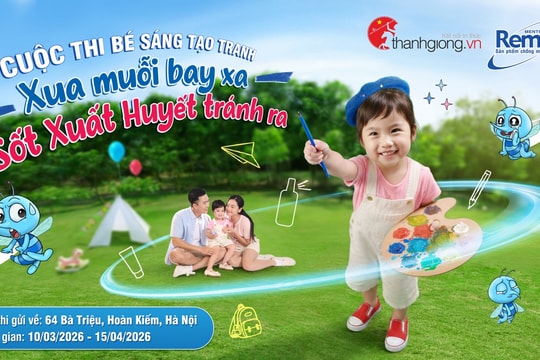 Remos phát động cuộc thi bé sáng tạo tranh và chương trình sáng tạo clip với chủ đề: “Xua muỗi bay xa - sốt xuất huyết tránh ra”