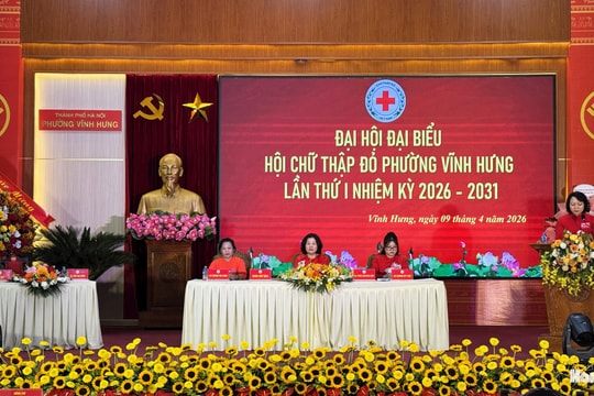 Hội Chữ thập đỏ phường Vĩnh Hưng tổ chức thành công Đại hội lần thứ I