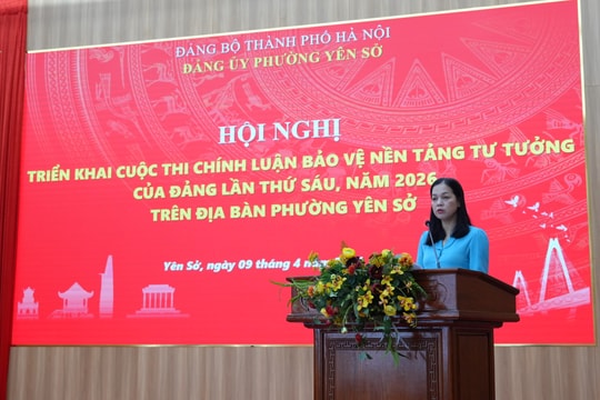 Phường Yên Sở: Phát động Cuộc thi chính luận bảo vệ nền tảng tư tưởng của Đảng lần thứ VI