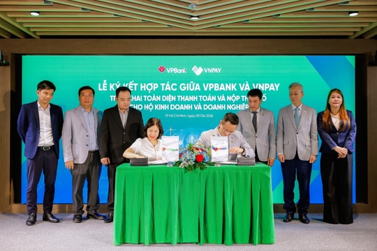 VPBank và VNPAY ký kết hợp tác thúc đẩy thanh toán và nộp thuế số cho doanh nghiệp, hộ kinh doanh