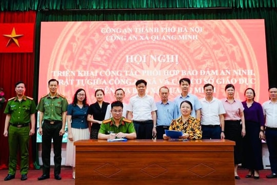 Công an xã Quang Minh đẩy mạnh công tác phối hợp bảo đảm an ninh, trật tự trên địa bàn