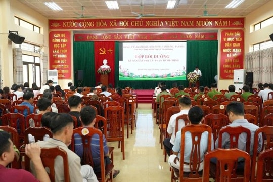 Xã Dân Hoà: Tập huấn, bồi dưỡng nghiệp vụ xử lý vi phạm hành chính cho cán bộ