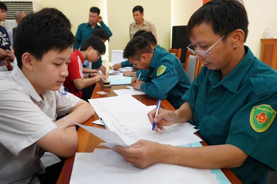 Xã Quang Minh: Triển khai đăng ký nghĩa vụ quân sự năm 2026