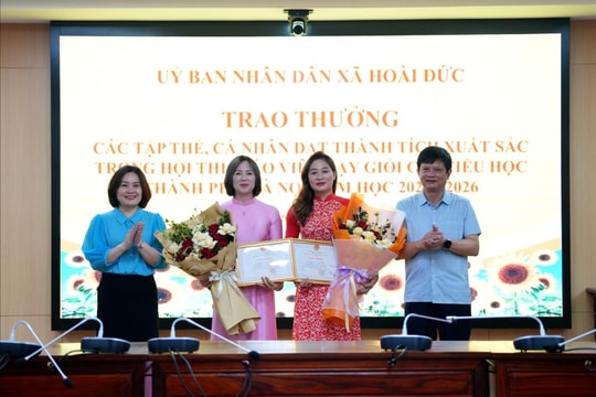 Xã Hoài Đức: Giáo viên tiểu học đạt thành tích cao tại Hội thi dạy giỏi của thành phố