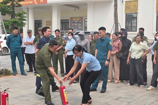 Nâng cao kỹ năng phòng cháy, chữa cháy cho người dân xã Hát Môn