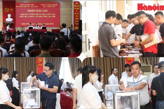 Xã Kiều Phú đấu giá thành công 19 thửa đất, thu về hơn 150,19 tỷ đồng