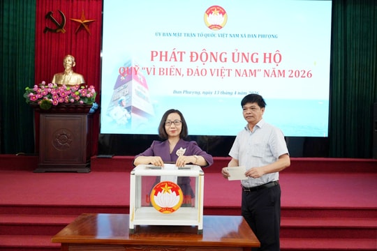 Xã Đan Phượng phát động ủng hộ Quỹ “Vì biển, đảo Việt Nam” năm 2026