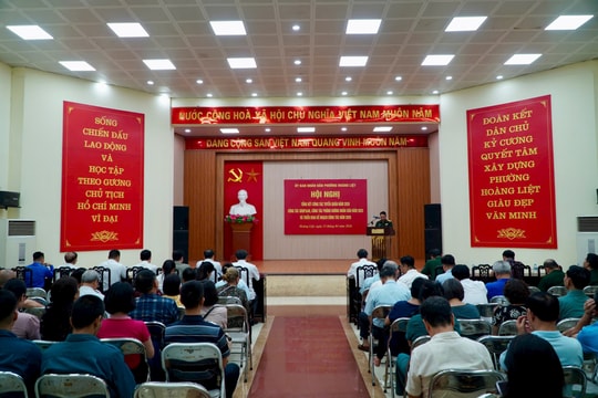 Phường Hoàng Liệt hoàn thành 100% chỉ tiêu tuyển quân 2026