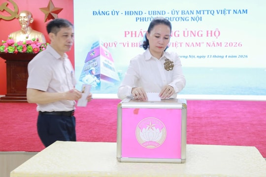 Phường Dương Nội phát động ủng hộ Quỹ “Vì biển, đảo Việt Nam” năm 2026