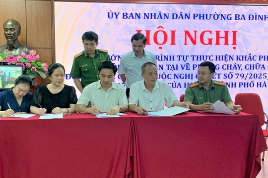Ba Đình hướng dẫn triển khai nghị quyết về bảo đảm phòng cháy, chữa cháy