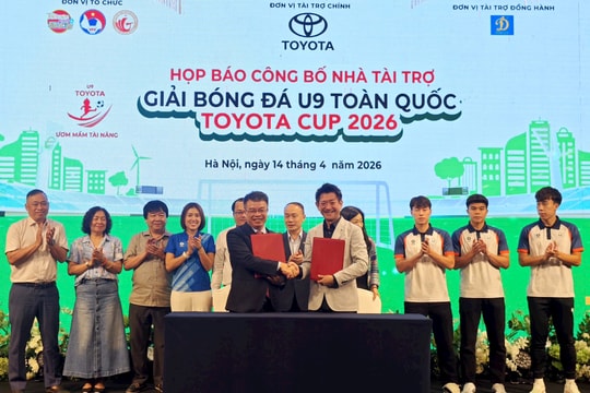 35 đội tranh tài tại Giải bóng đá U9 toàn quốc Toyota Cup 2026