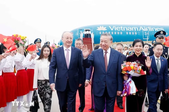 Tổng Bí thư, Chủ tịch nước Tô Lâm và Phu nhân bắt đầu thăm cấp Nhà nước đến Trung Quốc