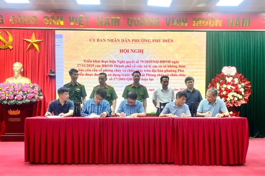 33 cơ sở “tồn tại lịch sử” tại phường Phú Diễn phải khắc phục PCCC trước năm 2030