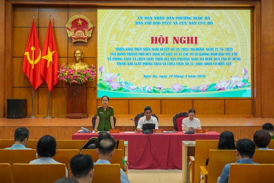 Phường Ngọc Hà: Đồng bộ giải pháp đảm bảo an toàn PCCC tại các cơ sở cũ