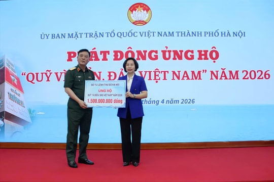 Hà Nội phát động ủng hộ Quỹ "Vì biển, đảo Việt Nam" năm 2026