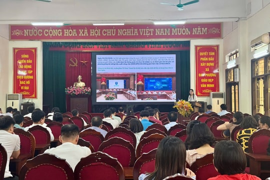 Xã Đan Phượng tập huấn sử dụng Không gian làm việc số (HanoiWork)