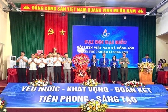 Đại hội Hội Liên hiệp Thanh niên Việt Nam xã Hồng Sơn lần thứ I mở ra chặng đường phát triển mới