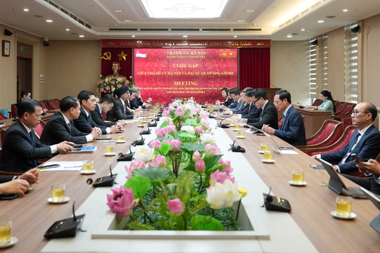 Hà Nội thúc đẩy hợp tác đào tạo cán bộ với Singapore phục vụ các mục tiêu phát triển