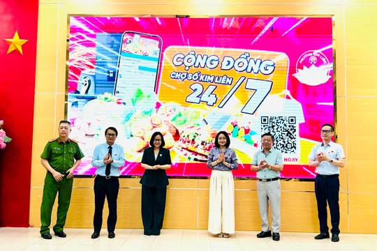 Phường Kim Liên ra mắt “Cộng đồng Chợ số Kim Liên 24/7”
