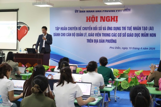 Phường Phú Diễn đẩy mạnh ứng dụng trí tuệ nhân tạo trong giáo dục mầm non