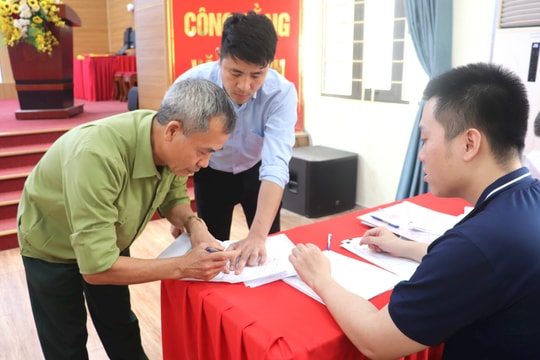 Xã Ứng Hòa tổ chức bốc thăm đất tái định cư cho 18 hộ dân