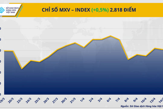 MXV-Index đảo chiều phục hồi