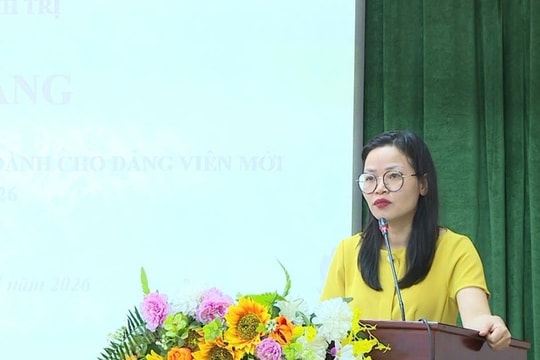 Bế giảng lớp bồi dưỡng lý luận cho đảng viên mới xã Phúc Thọ