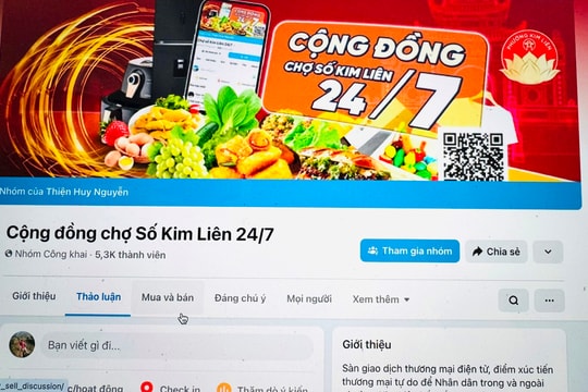 Phường Kim Liên hiện thực hóa chuyển đổi số bằng mô hình “Cộng đồng Chợ số Kim Liên 24/7”