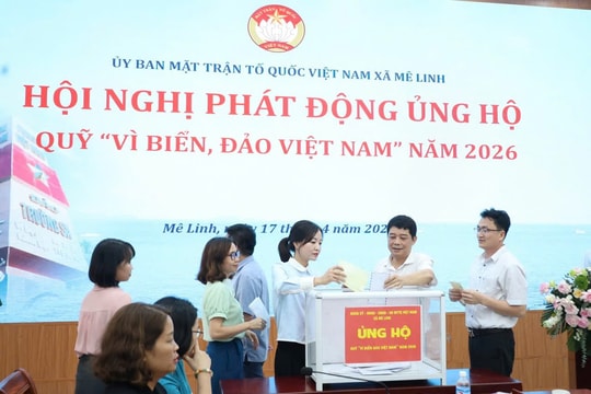 Xã Mê Linh phát động ủng hộ Quỹ “Vì biển, đảo Việt Nam” năm 2026
