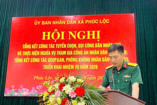 Phúc Lộc thực hiện tốt công tác tuyển quân năm 2026
