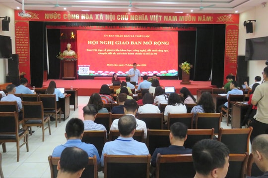 Thiên Lộc tập trung tháo gỡ “điểm nghẽn” cải cách hành chính
