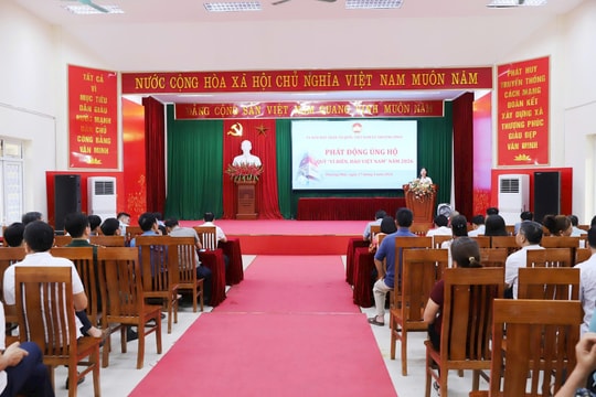 Xã Thượng Phúc phát động ủng hộ Quỹ “Vì biển, đảo Việt Nam” năm 2026
