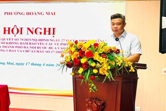 Phường Hoàng Mai: Triển khai các quy định về xử lý phòng cháy, chữa cháy theo Nghị quyết 79