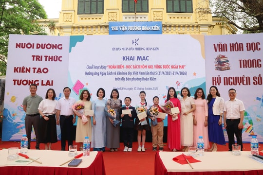 Đa dạng hoạt động hưởng ứng Ngày Sách và Văn hóa đọc Việt Nam tại phường Hoàn Kiếm