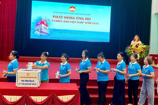 Ô Diên: Phát động ủng hộ Quỹ “Vì biển, đảo Việt Nam”, ra mắt mô hình “Hòm thư Mặt trận số”